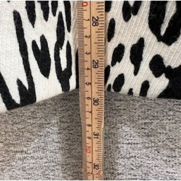 ZARA Womens Coat Jacket Small Leopard Print Black/White Single Buttoned Preppy - Picture 10 of 16